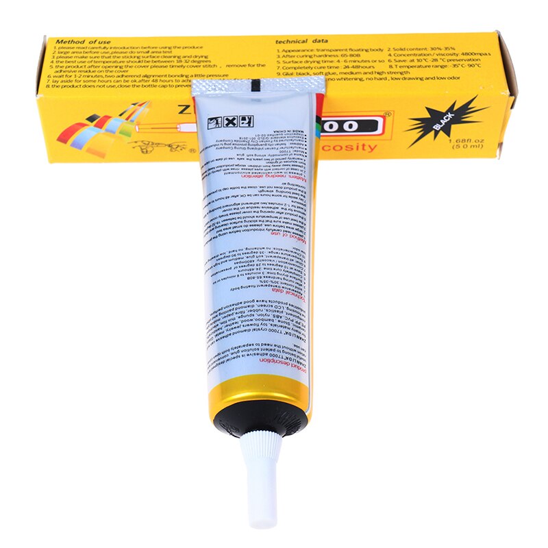 50 Ml T-7000 Adhesive Glue Black For Mobile Phone Glass Lens LCD Jewelry Repair