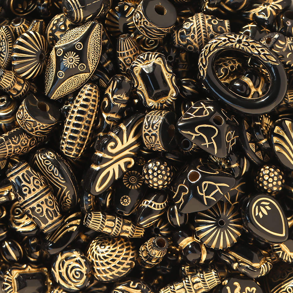 Mélange de perles classiques en acrylique, 20 g/Lot, perles d'espacement amples pour Bracelet à bricoler soi-même, matériel perlé, accessoires de fabrication de bijoux, fournitures: Violet