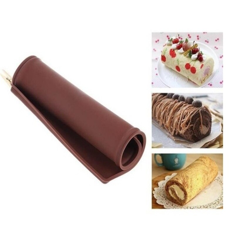 Silikon bakematte gjør-det-selv kakeunderlag non-stick stekeovn liner swiss roll bakeware