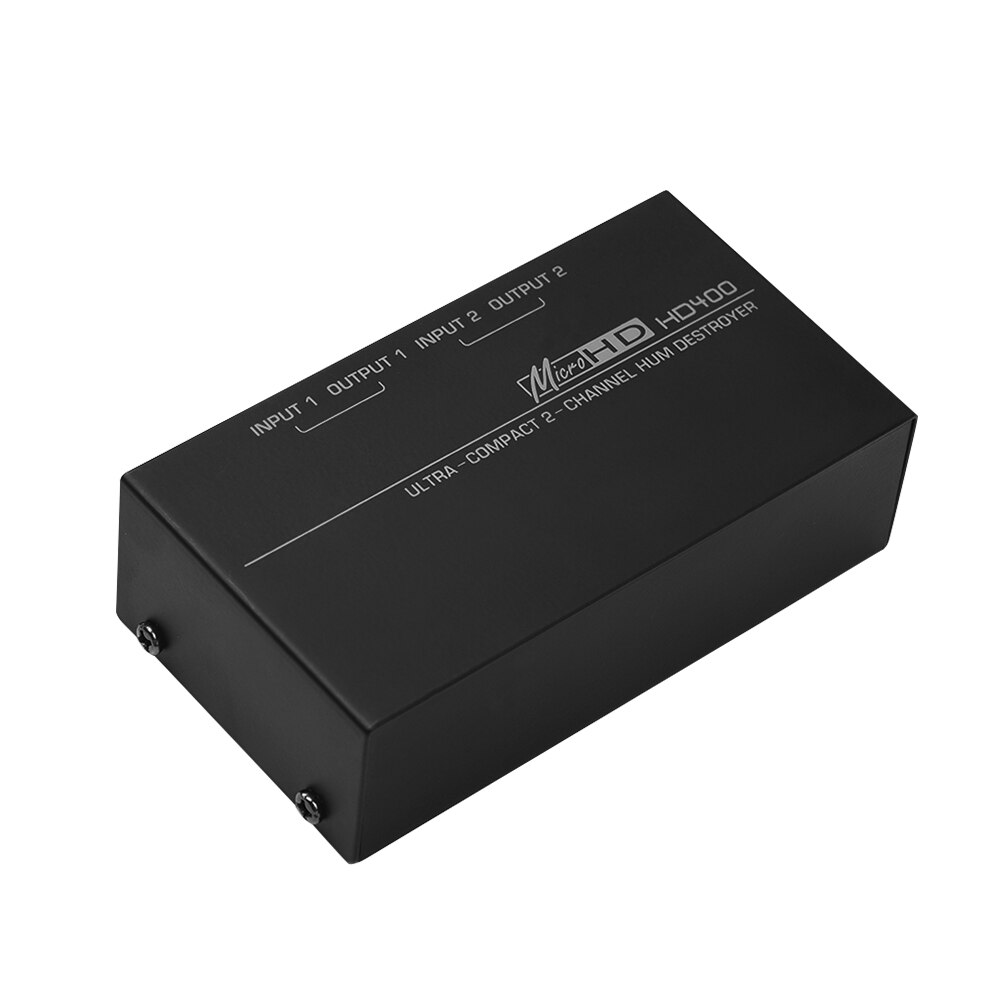 Metal HD400 Ultra-compact Hum Destroyer 2 canali Hum Eliminator filtro antirumore con ingressi TRS da 1/4 pollici uscite parti