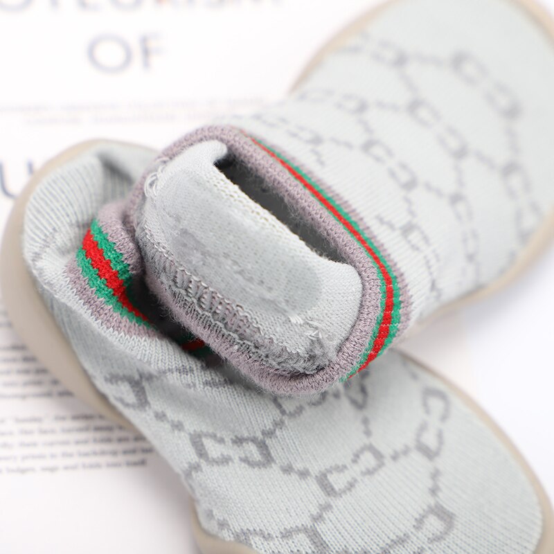 Baby Boys Girls Sock Shoes Non-slip Floor Socks Baby Soft Rubber Sole Toddler Sneakers Socks Baby Socks with Rubber Soles Shoes