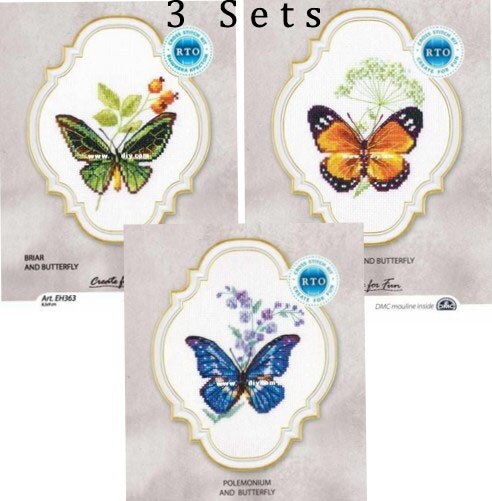 Kit Point De Croix Dimensions Gold Collection – Butterfly Beauty – Papillon