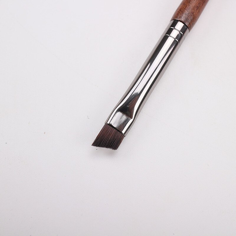 #172 Schuine Wenkbrauw Borstel Natuurlijke Hout Synthetisch Haar Eyeliner Oogschaduw Make-Up Borstel