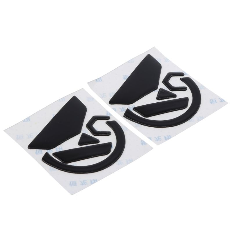 Juego de 2 pegatinas de almohadilla para ratón logitech G502 HERO LIGHTSPEED, 0,6mm, color negro