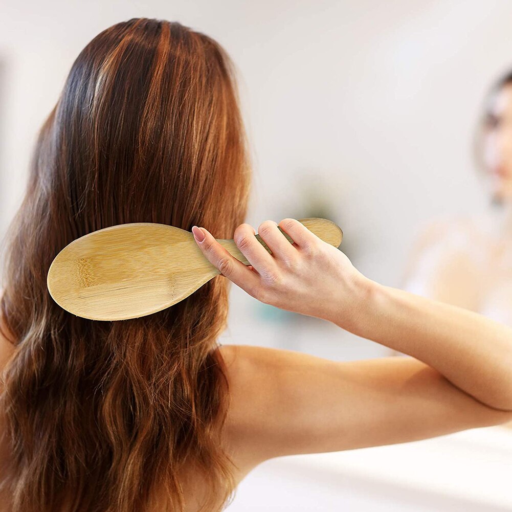 Haren Haarborstel Haar Borstel Airbag Massage Kam Bamboe Handvat Borstels Haarverzorging Voor Vrouwen