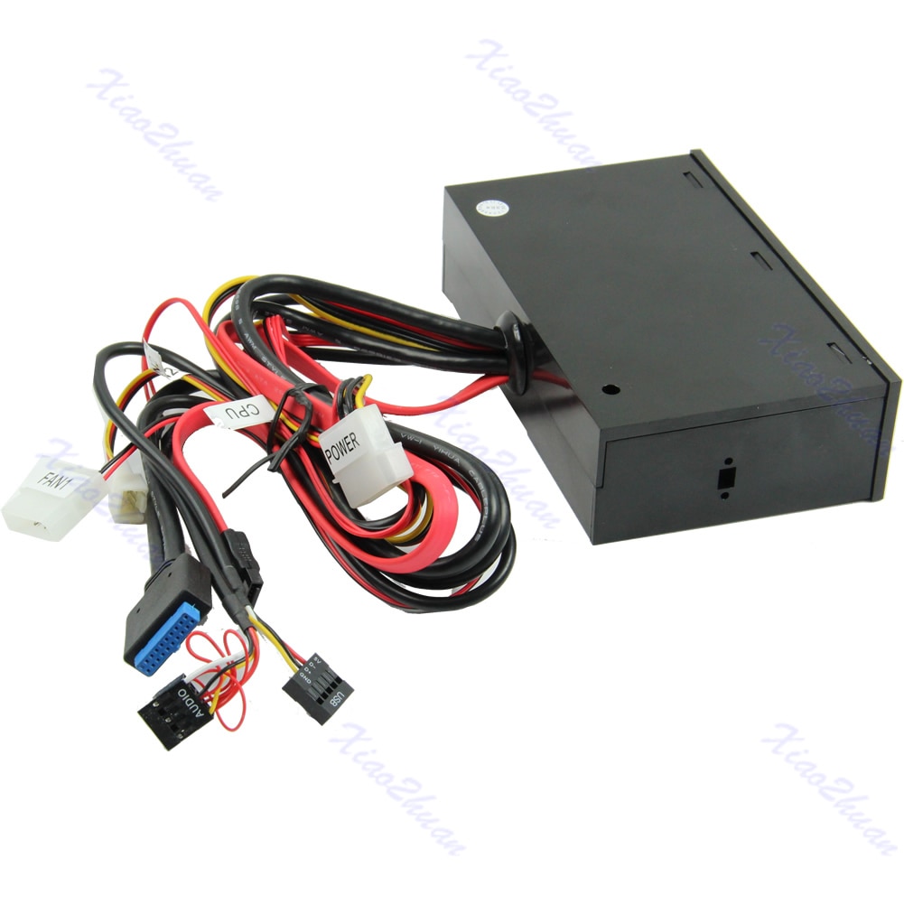 Panel frontal para tablero de instrumentos multimedia, USB 3,0, todo en 1, 5,25 ", multifunción, lector de tarjetas,