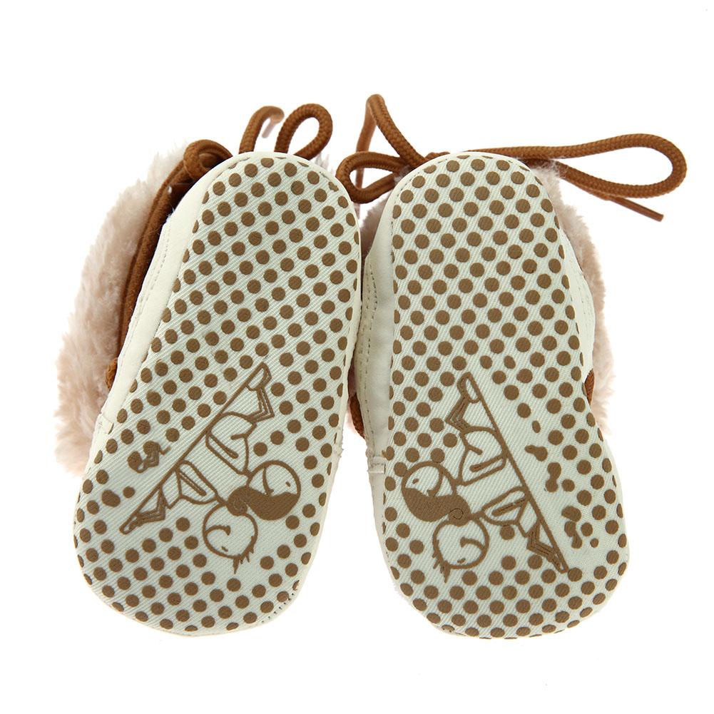 bebé botines para bebés recién nacidos de algodón suave de invierno Niño niñas Bebé Zapatos de alta-top de lana botas mantener calzado