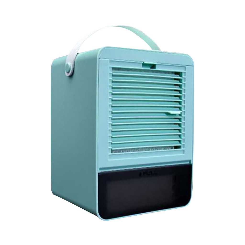 Air Cooler Portable Water Cooling Fan Mini Home Air Conditioner USB Charging Cooler Fan USB Personal Space Cooler Fan: Green