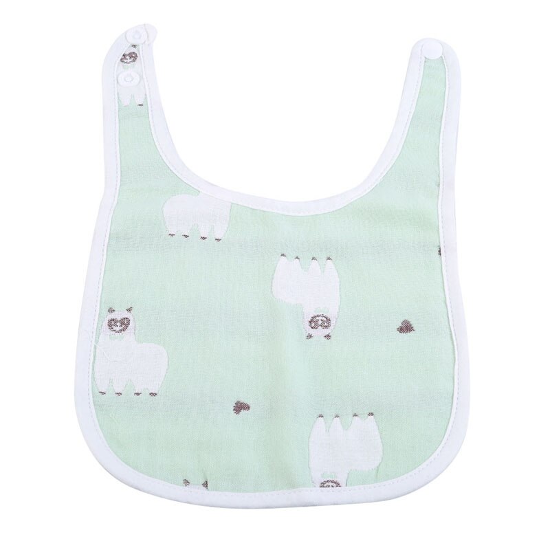 Extra Doux Naturel Coton Bavoir Bébé Mignon Animal De Bande Dessinée Fruits Ajustement 0-3 Ans Bébé Burp Chiffons D'alimentation Chaude Bébé Bavoirs