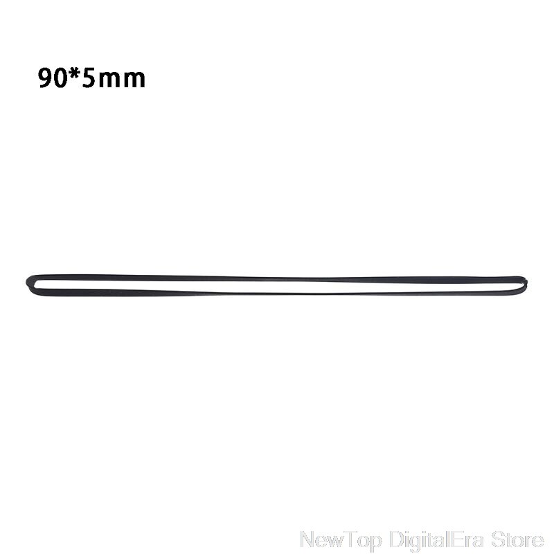 5mm szeroki gramofon pasek gumowy wymiana płaski pas napędowy do gramofon gramofony napędzane paskiem S26 20 Dropshipping: 5X90MM