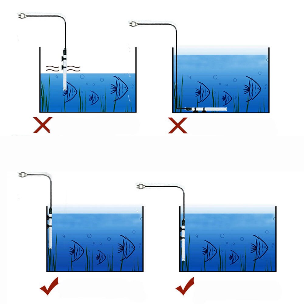 Dompelpomp Water Glasvocht Heater Verwarming Dompelpomp Water Glasvocht Heater Verwarming Rod Voor Aquarium Fish Tank Praktisch Voor December