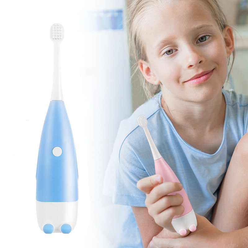 Lovely Baby Electric Toothbrush 3-15 Ages Smart Tooth Brush Colorful Waterproof Soft Sonic Toddler Electronic Toothbrush