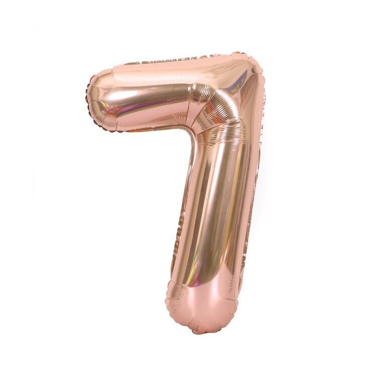 Rose Gold Wedding Birthday Party Balloons Happy Birthday Letter Foil Balloon Baby Shower Anniversary Event Party Decor Supplies: 32inch 7