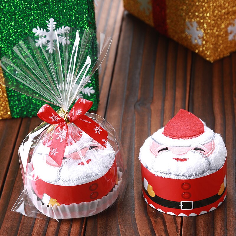 Merry Christmas Towel Christmas Tree Santa Claus Snowman hand face towels for kids 2 piece