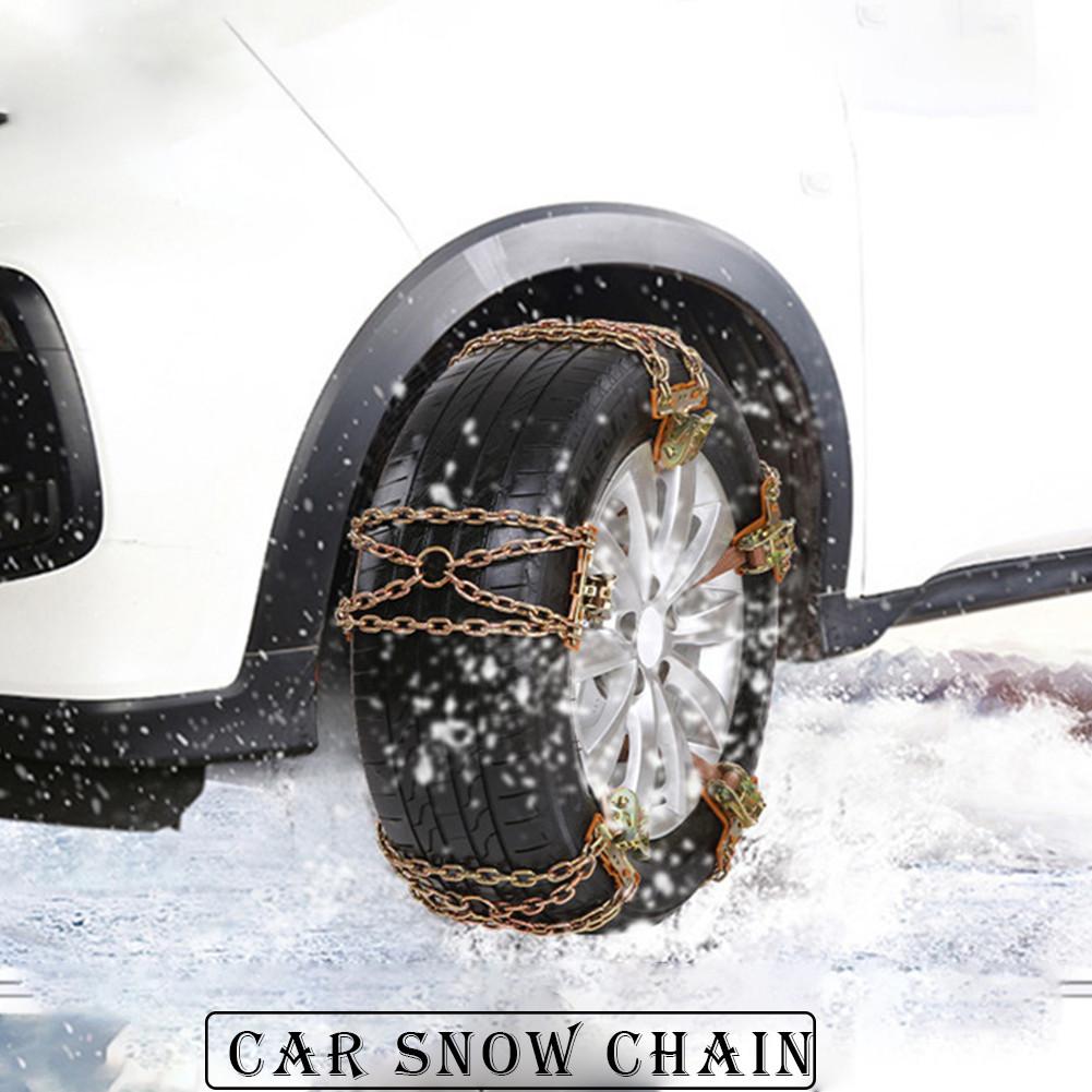 1 Pcs Kleine/Grote Auto Sneeuwketting Duurzame Metalen Anti-Slip Crossing Band Keten Band Tractie Blokken Voor ijs Sneeuw Zand Klimmen Modder