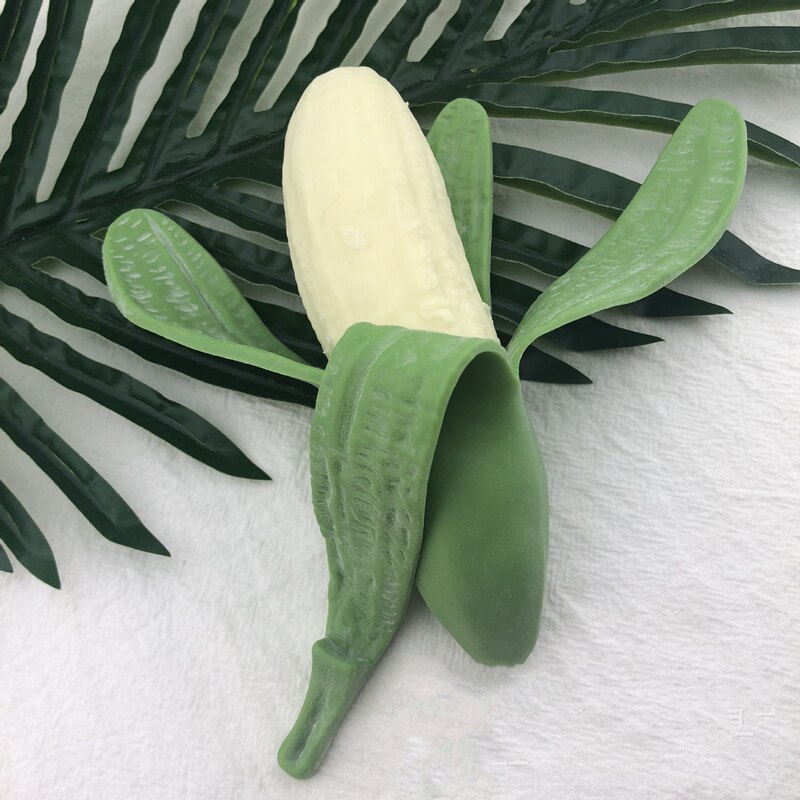 1Pc Leuke Squishy Banaan Trp Elastische Simulatie Banaan Langzaam Stijgende Squeeze Antistress Speelgoed Voor Kinderen: Large B
