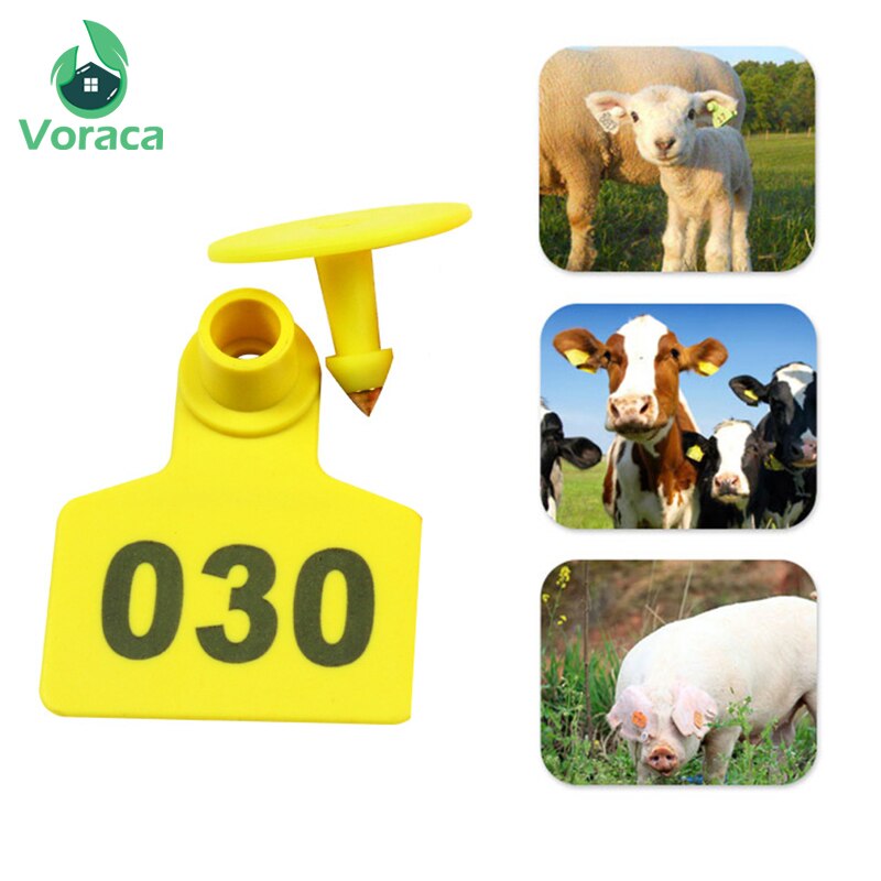 Varken Oor Signage Tag Geen. 001-500 Identificatie Cardscopper Hoofd Oorbellen Vee Levert Apparatuur Vee Schapen Kalveren Koe
