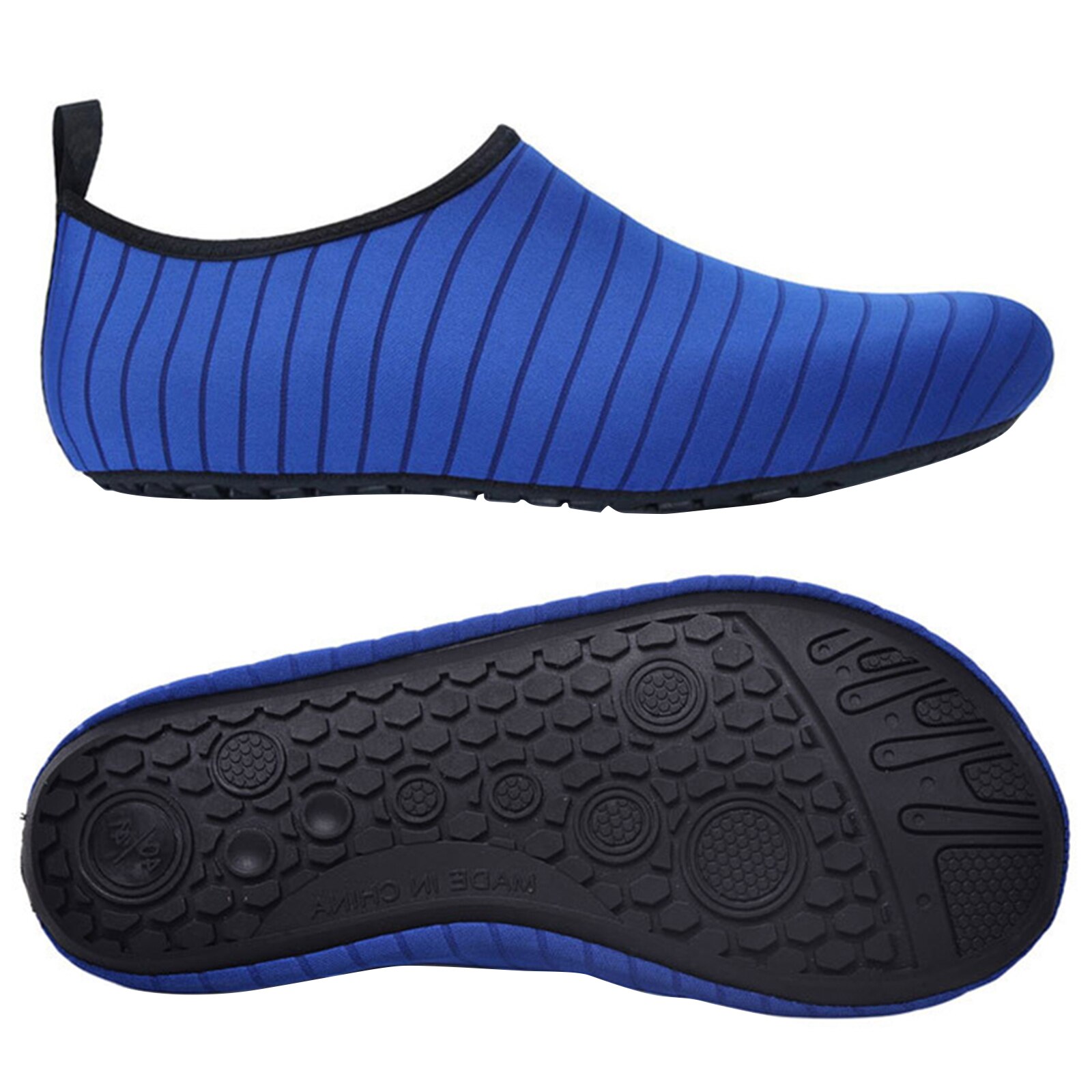 Womens and Mens Water Shoes Barefoot Quick-Dry Aqua Socks Slip-on for Outdoor Beach Swim Yoga Aqua Shoes: 42to43Blue