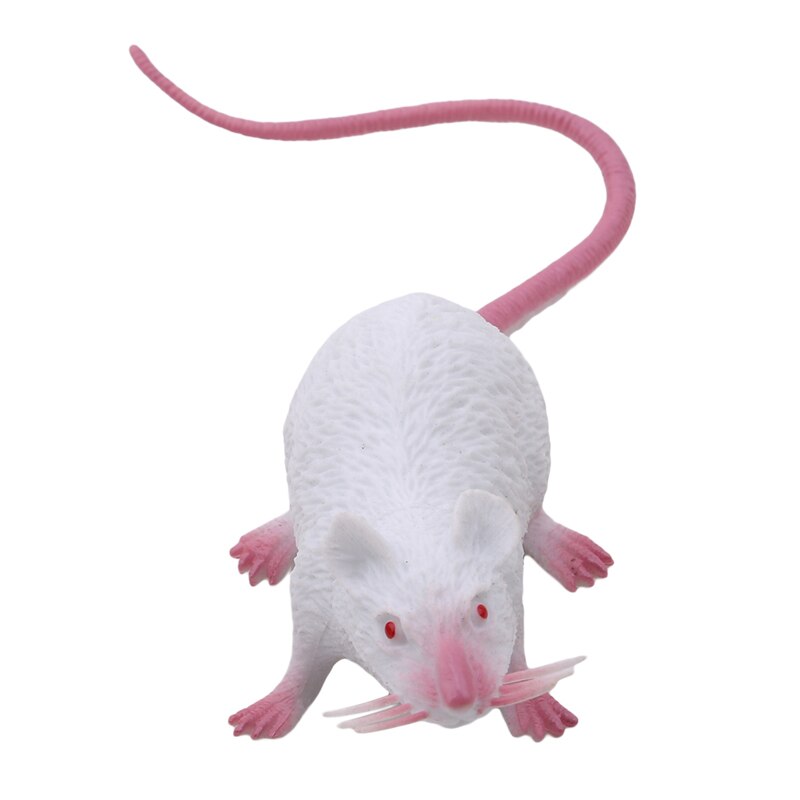 Pvc Simulatie Muis Grappige Tricky Joke Nep Levensechte Mouse Model Prop Halloween Speelgoed Party Decor Kids Novelty & Gag speelgoed: White / Small