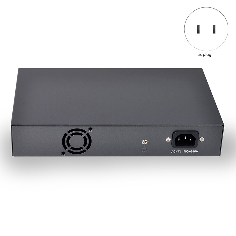 Poe Netzwerk Schalter PSE108EX 150W 48V 8 Hafen 10/ 100M Plus 2 Aufwärtsverbindung Schalter 8 Hafen Poe netzwerk Schalter (uns-stecker)