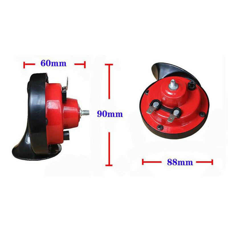 Universal- Motorrad Elektrische Horn Bausatz 12V 150DB Wasserdichte Runde Laut Horn Lautsprecher für Rolle Moped Schmutz Fahrrad ATV