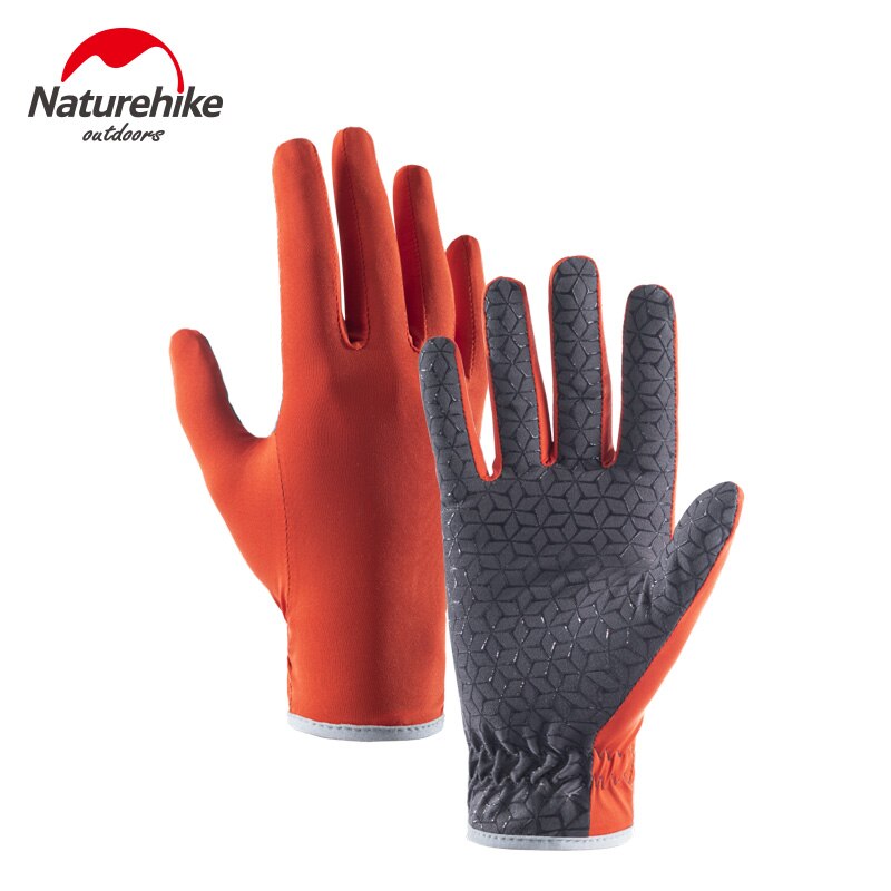 Naturehike Outdoor Touch Screen Non-Slip Breathable Full Finger Gloves Rock Climbing Hiking Camholic Sunscreen Anti-UV Car Glove