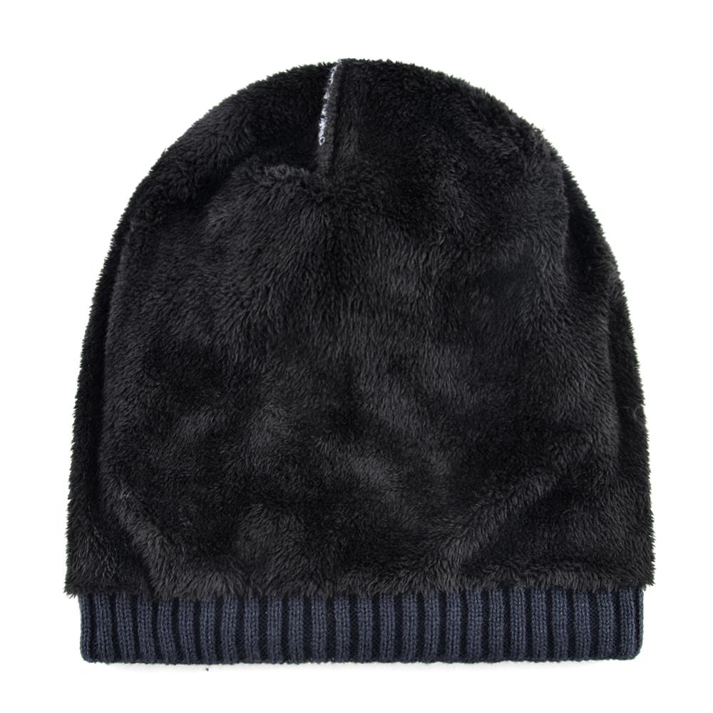 Vinter menns beanies varm strikket fargetilpasning panseret caps hofte hopp skullies lue menn tykk uformelt strikket gorras