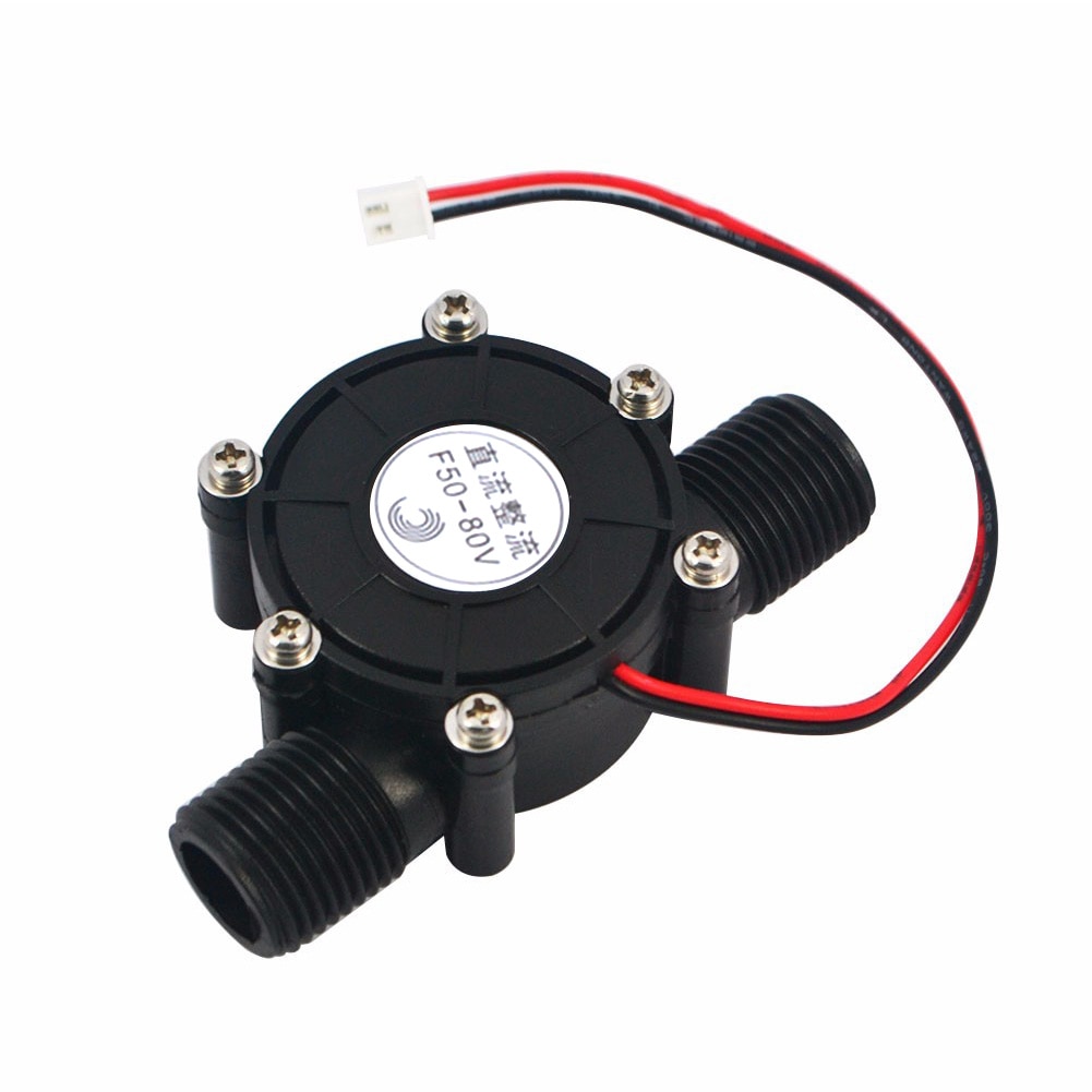¡Lo más ! 1 unidad 80 v/12 v/5 V 10W microgenerador hidráulico de CC flujo de agua del grifo hidráulico DIY 1/2 pulgadas generadores de energía alternativos
