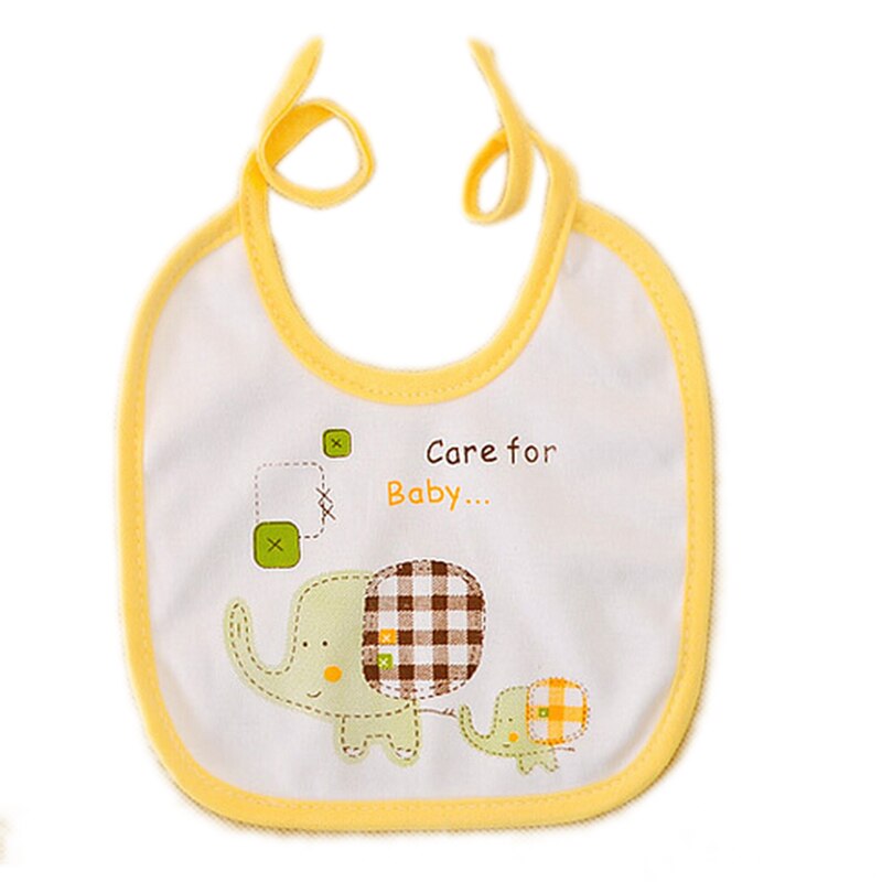 Baby Lätzchen Nette Cartoon-Muster Kleinkind Baby Wasserdicht Speichel Handtuch Baumwolle Fit 0-3 Jahre Alt Infant Spucktücher fütterung: yellow