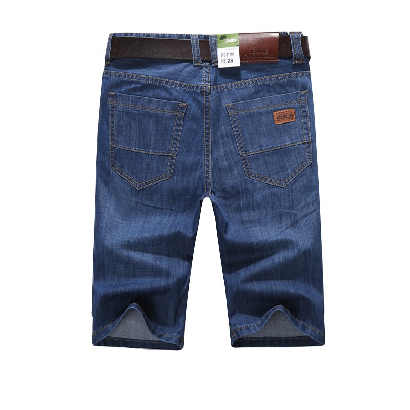 Pantalones cortos de mezclilla azul para hombre, Vaqueros cortos de corte Regular, estilo clásico, informal, de negocios, a la , combinan con todo, ropa de