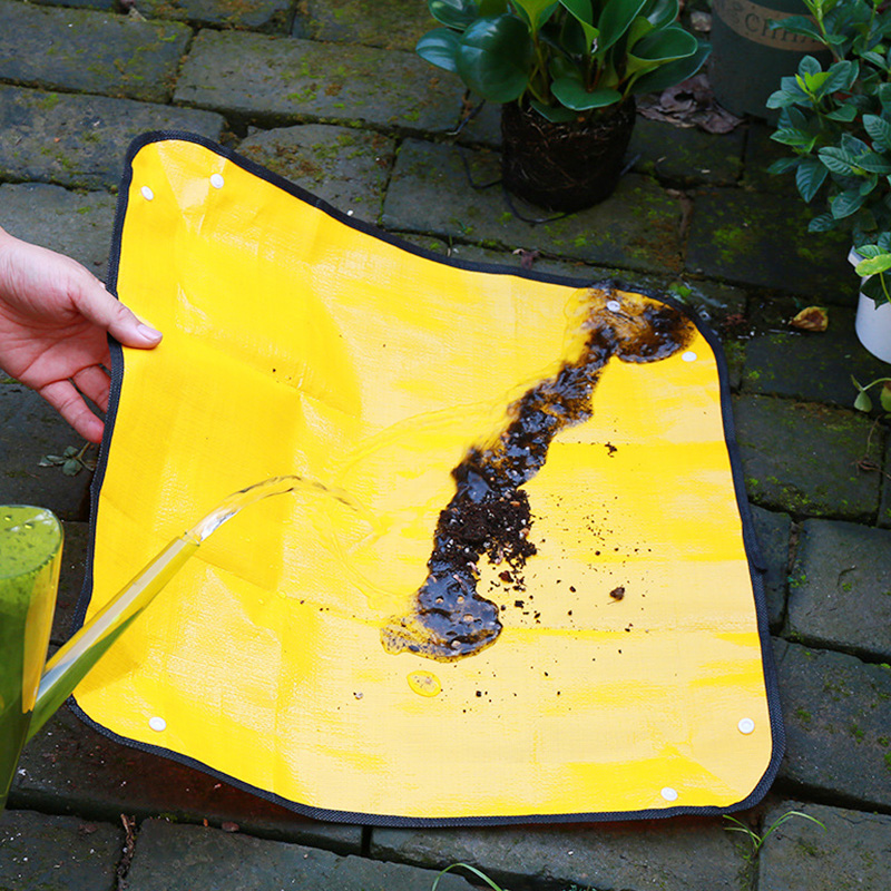 50/66/100Cm Tuinieren Planten Mat Pe Plant Verpotten Mat Opvouwbare Oppotten Waterdicht Bloem Plant Indoor Transplanteren matten