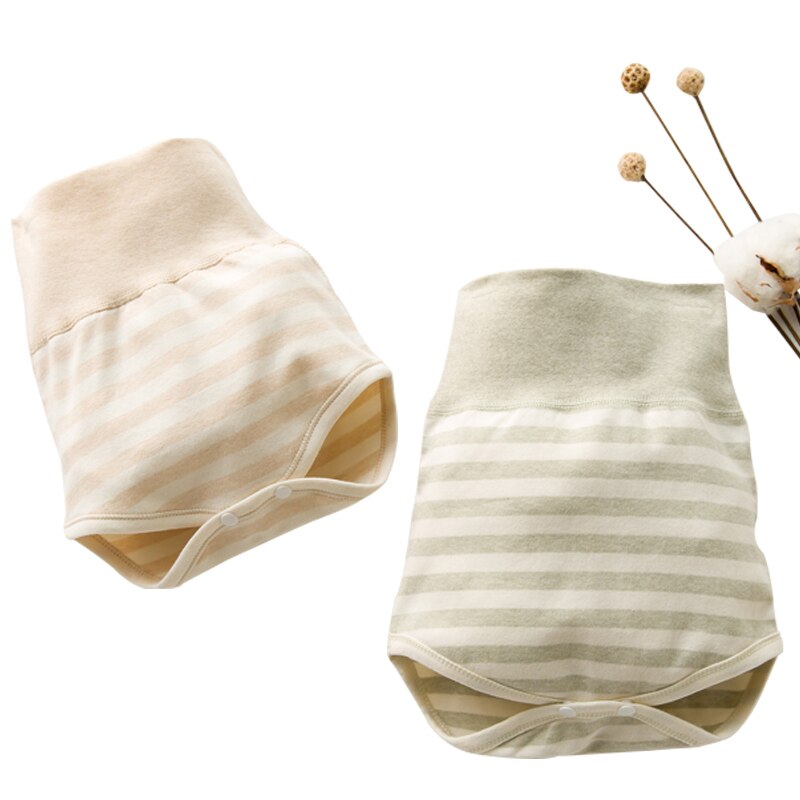 Økologisk farvet bomuld baby undertøj baby shorts baby undertøj høj talje beskyttelse mave