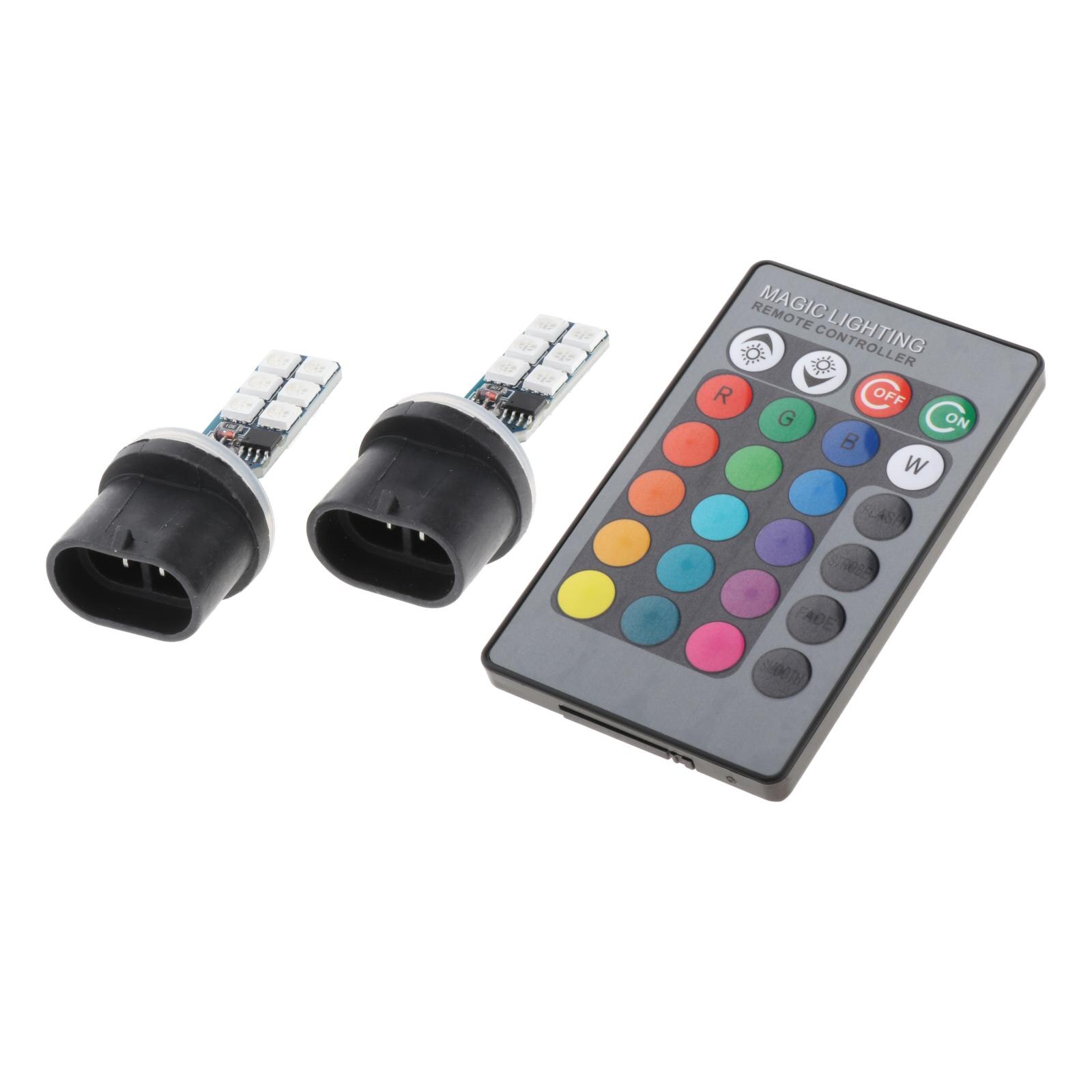 2 st 880 881 h1 h3 rgb led strålkastarlampa 1200lm dimstrålkastare till bilbilar tillbehör