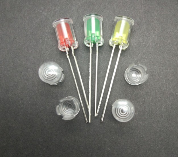 100 st ,5mm led vattentät skorsten led hållare guide ljusstråle / ljusledarlock / skyddskåpa / led transparent lock