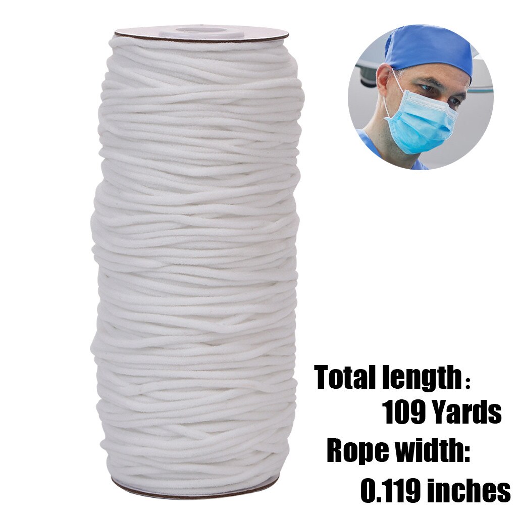 109Yards Elastic Rope 0.119In Elastic Polyemide Stretch Band Craft Sew DIY Machen Garment Nähen DIY Handgemachte handwerk