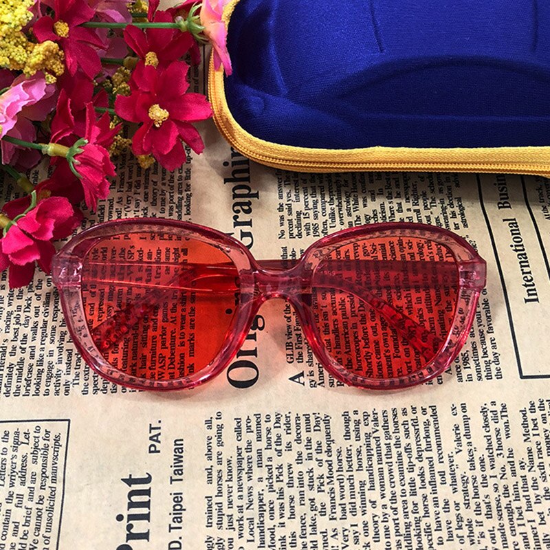 låve solbriller jenter takrenne farge barnesolbriller  uv400 beskyttelsesbriller: Rød