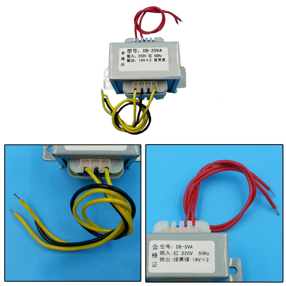 Transformateur d'alimentation 20W, double 18V, 18V x 2, entrée AC 220V/50Hz, sortie AC 18V-18V