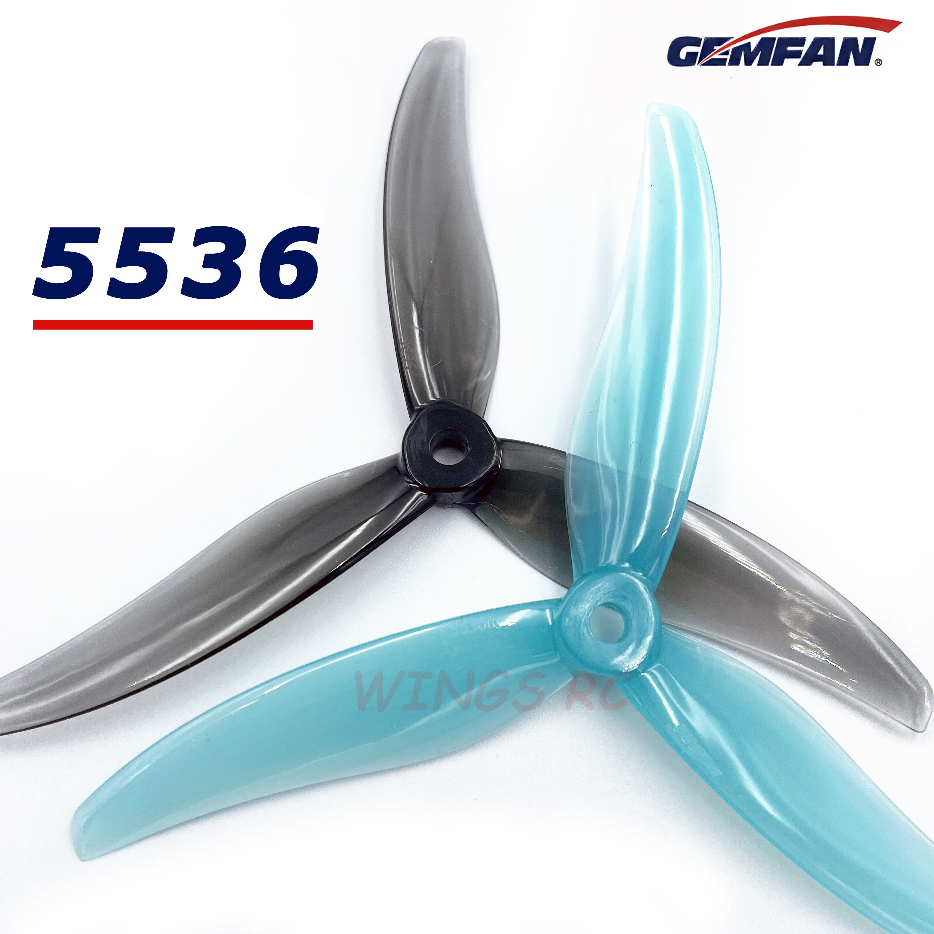 24Pcs/12Pairs Gemfan Hurricane 5536 5.5X3.6X3 3-Blade Pc Propeller Voor Rc Fpv 5.5Inch Freestyle drones Diy Onderdelen