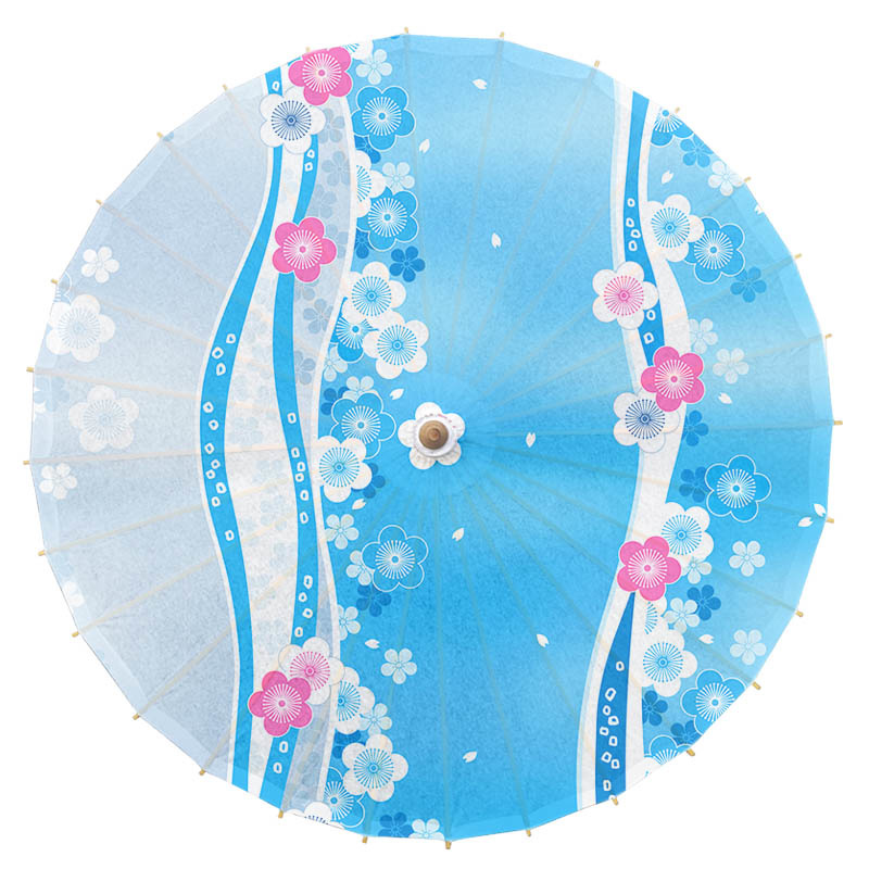 Paraguas de papel de aceite de estilo japonés para niños, sombrilla clásica de flores de cerezo para decoración de tienda de cocina de Sushi, paraguas de Japón: cherry blossom 87