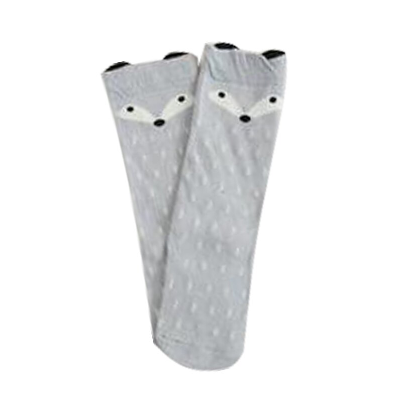 1 par unisex nydelig søt tegneserie rev barn babysokker kne jente gutt baby småbarn sokker dyr spedbarn myke bomullssokker 0-3 y