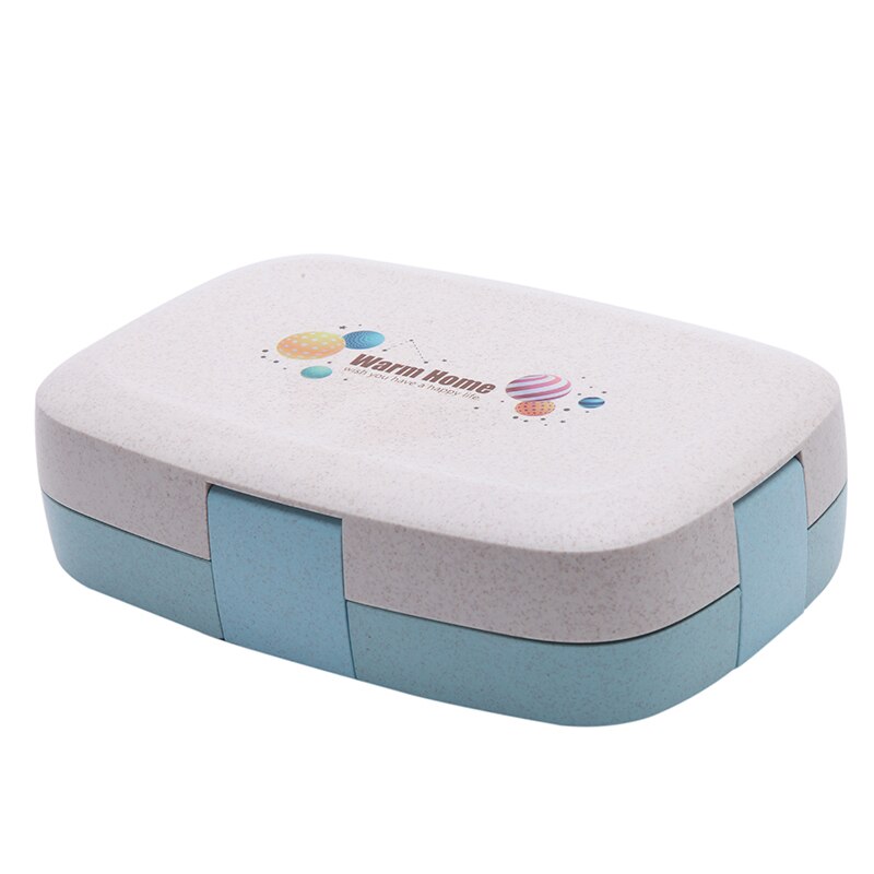 Lunchbox Voor Kids Tarwe Stro Bento Box School Student Voedsel Container Magnetron Waterdichte Opbergdoos Keuken Kantoor Snack Doos: K41