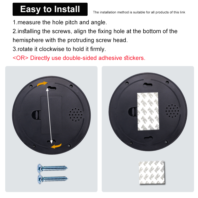 Cámara falsa simulada con luz roja LED, funciona con pilas, No requiere cableado, cámara de seguridad domo falsa para interiores y exteriores, 1 ud.