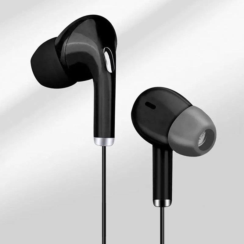 3.5mm Wired Headset High Definition In-Ear Sport Headset With Mic Portable Noise Canceling Wired Headphones For Mobile Phones