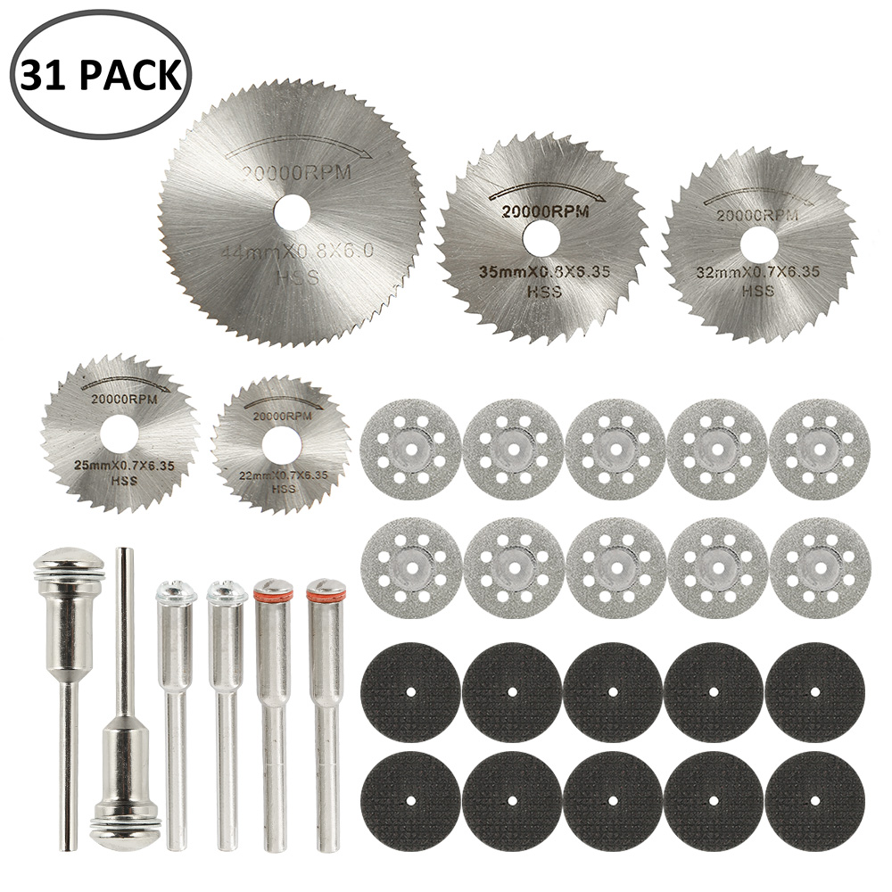 6-32Pcs Mini Circular Saw Blade Set Sanding Grinding Wheel Cutting Disc for Dremel Accessories Metal Cutting Rotary Tools: PURPLE