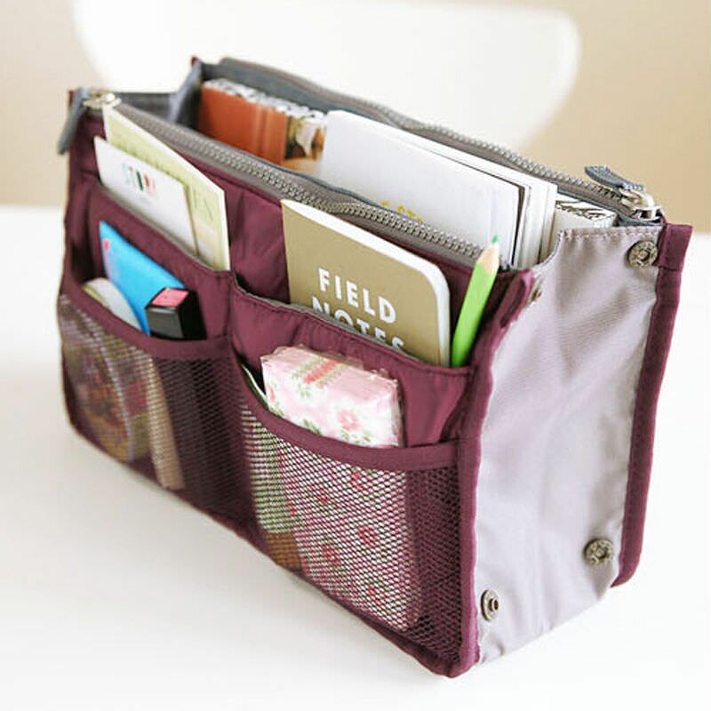 Vrouwen Lady Travel Insert Handtas Organizer Purse Groot Liner Organisator Tidy Bag