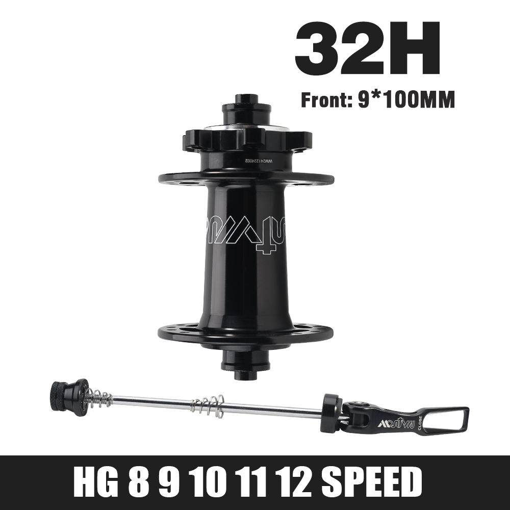 5 buje de rodamiento sellado buje MTB 6 trinquetes 120 clics delantero 9x100 15x100 trasero 10x135 12x142 buje de bicicleta HG Micro Spline Sram XD 8-12 V: Blanco