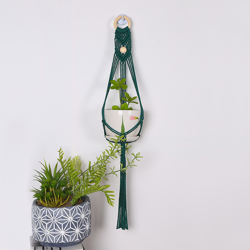 Filet mural suspendu en macramé pour plantes, panier pour Pots de fleurs faits à la main, décoration pour la maison, le jardin, le balcon
