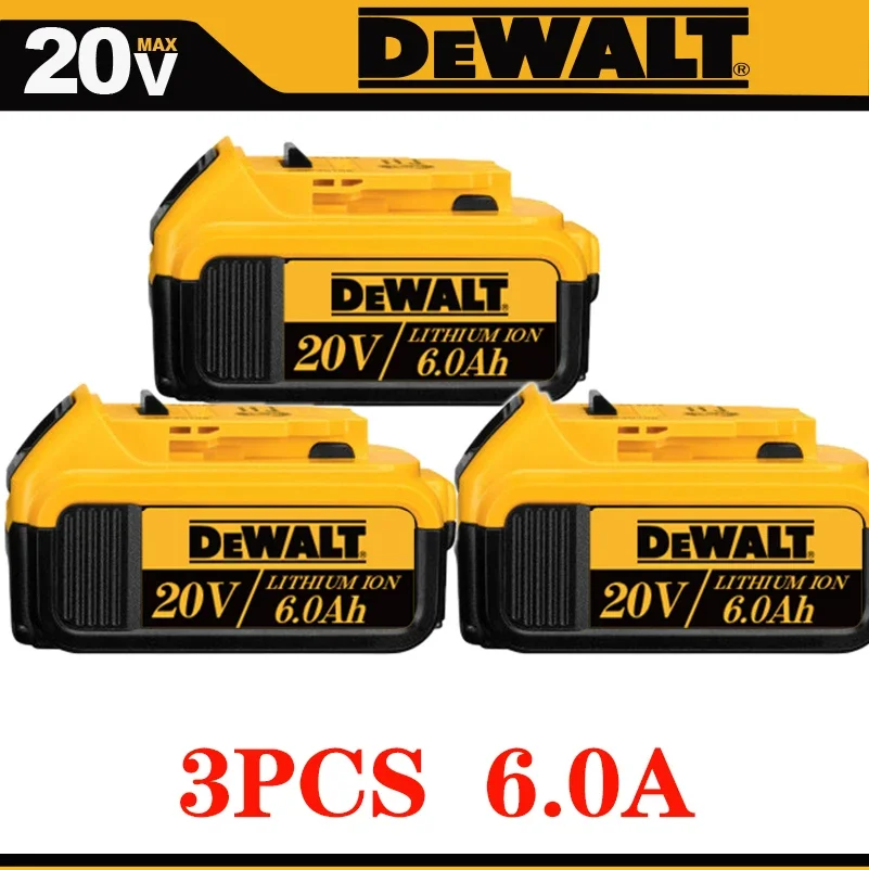 100% DEWALT originele 18V, 6.0AH, DCB115, DCB118 acculader, snel opladen, lithiumbatterij, gereedschapsbatterij