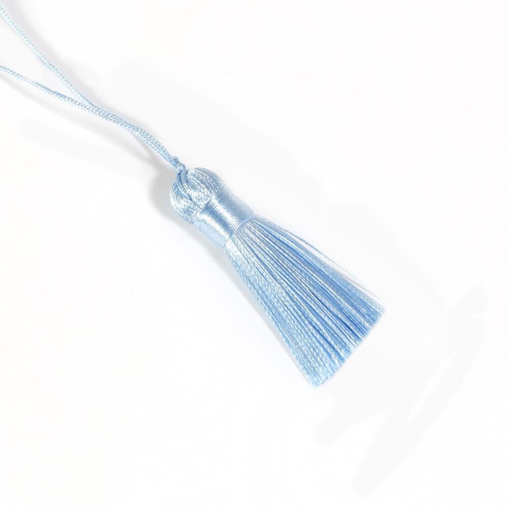 2 pçs poliéster seda borla pingente 5.5cm longo algodão borla para decoração de casamento casa diy costura cortina acessórios: Verde