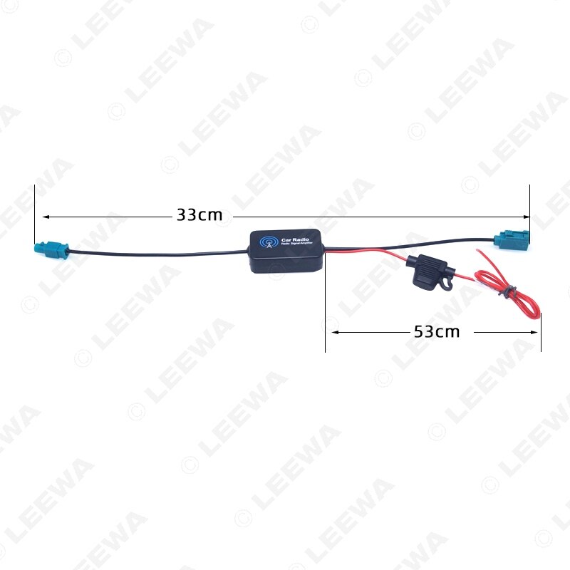 LEEWA 12V 12V autoradio antenne antenne signaalversterker voor auto met FAKRA II-connector # CA1051